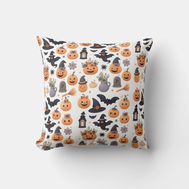Funny Halloween Cats Pillow - Spookoer Niedlicher  Kissen (Vorderseite)