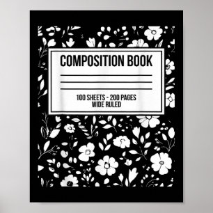 Funny Halloween Costume Journal Komposition Notebo Poster