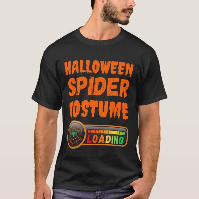 Funny Halloween Costume Loading Spider Mom Dad Boy T-Shirt (Vorderseite)