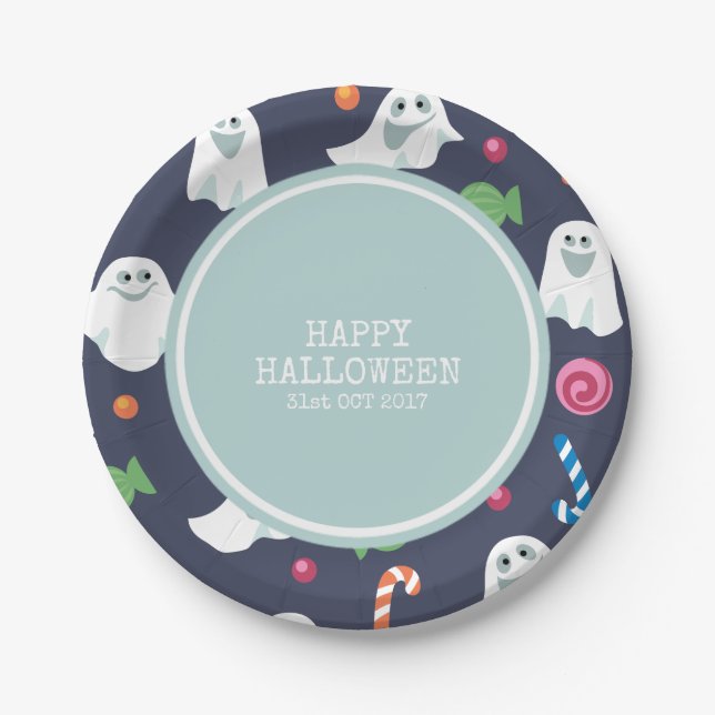 Funny Halloween Costume | Papierteller (Vorderseite)