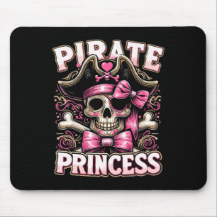 Funny Halloween Costume Pirate Princess Coquette B Mousepad