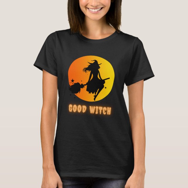Funny Halloween Costume T-shirt with the Good Witc (Vorderseite)