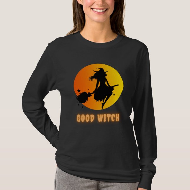 Funny Halloween Costume T-shirt with the Good Witc (Vorderseite)