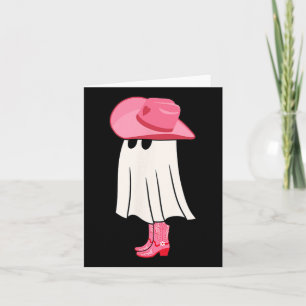 Funny Halloween Cowgirl Boo Ghost Niedlich Spooky Karte