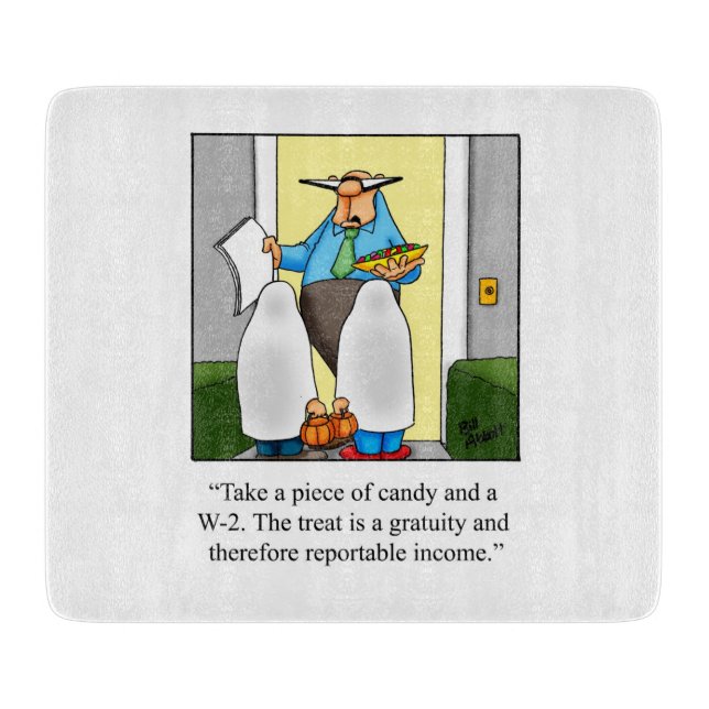 Funny Halloween Cutting Board Geschenk Schneidebrett (Vorderseite)