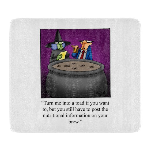 Funny Halloween Cutting Board Geschenk Schneidebrett (Vorderseite)