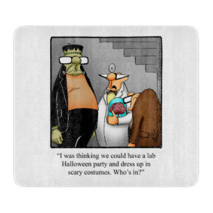 Funny Halloween Cutting Board Geschenk Schneidebrett