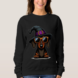 Funny Halloween Dackel Niedliche Dackel Hund Welpe Sweatshirt