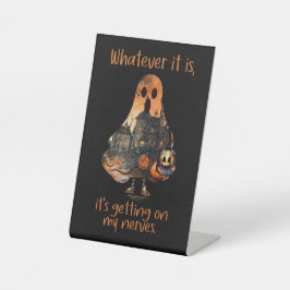 Funny Halloween Decor Sarcastic Ghost Sockelschild