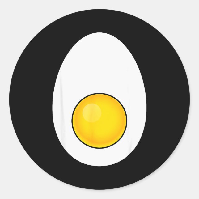 Funny Halloween Deviled Egg Costume Men Women Fun  Runder Aufkleber (Vorderseite)