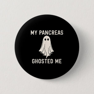Funny Halloween Diabetes Awareness My Bauchspeiche Button