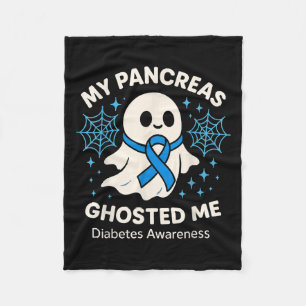 Funny Halloween Diabetes Awareness My Bauchspeiche Fleecedecke