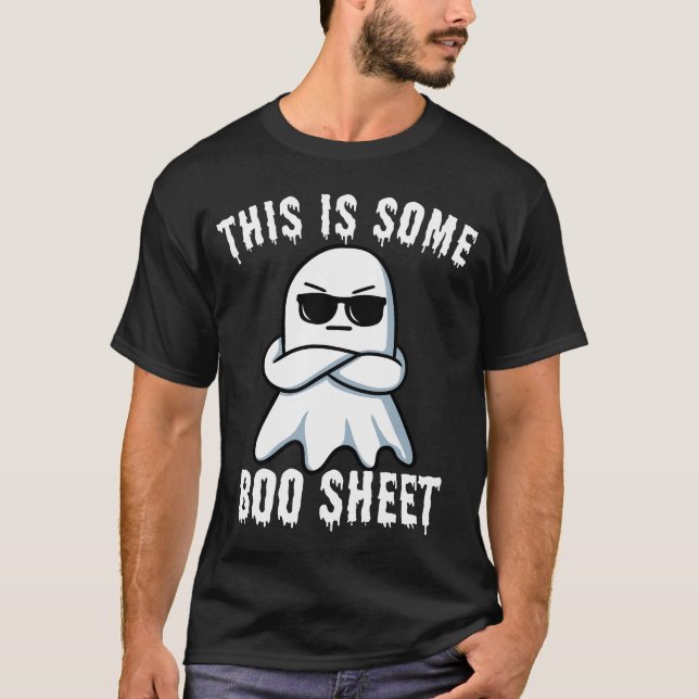 Funny Halloween Dies ist ein Boo-Sheet Ghost Retro T-Shirt (Vorderseite)