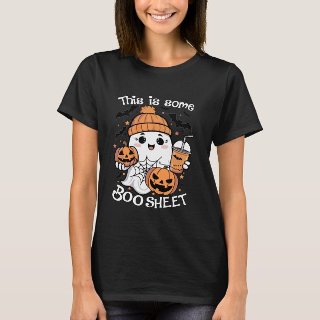 Funny Halloween Dies ist ein Boo-Sheet Ghost Retro T-Shirt (Vorderseite)