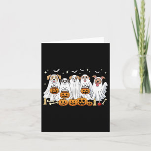 Funny Halloween Dog Ghost Kostüm Dog Lover Men Wo Karte