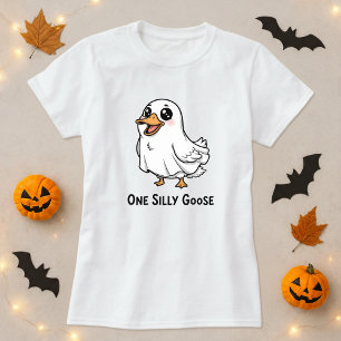Funny Halloween Ein Albernes Gänse Niedlich Ghost  T-Shirt