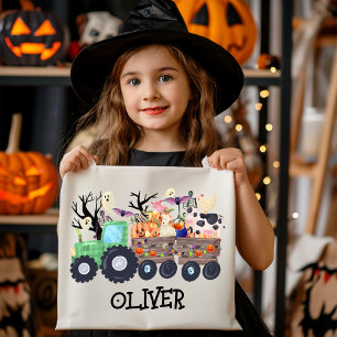 Funny Halloween Farm Animals Traktor Spooky Custom Tragetasche