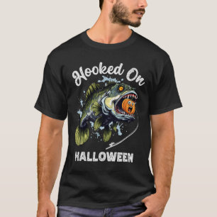 Funny Halloween Fishing Boys Mens Zombie B Fish Pu T-Shirt