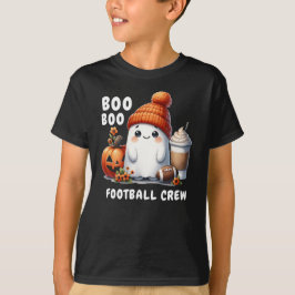 Funny Halloween Football Boo Crew Niedlich Ghost T-Shirt
