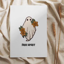 Funny Halloween Free Spirit Ghost Poster druckbar