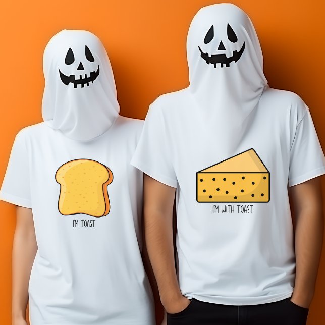 Funny Halloween fröhlich, ich bin mit Toast-Paaren T-Shirt (Von Creator hochgeladen)