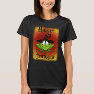 Funny Halloween Frosch Hocus Croakus Shirt, T-Shirt