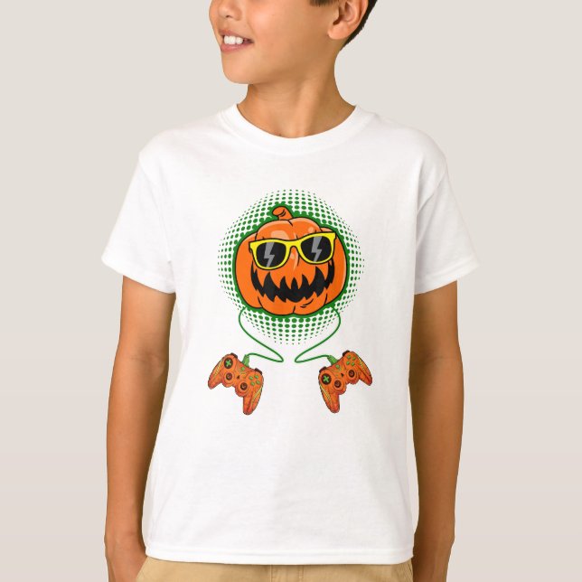 Funny Halloween Gamer Shirts für Jungs, Kinder und (Vorderseite)