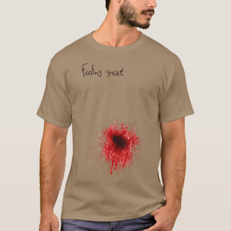 Funny Halloween Gefühl Great I'm Fine Bloody Woun T-Shirt