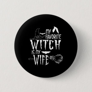 Funny Halloween Geschenk Idee Husnd Spooky Ehefrau Button