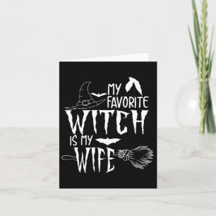 Funny Halloween Geschenk Idee Husnd Spooky Ehefrau Karte