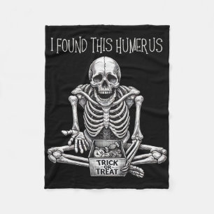 Funny Halloween Geschenke Skeleton fand ich diesen Fleecedecke
