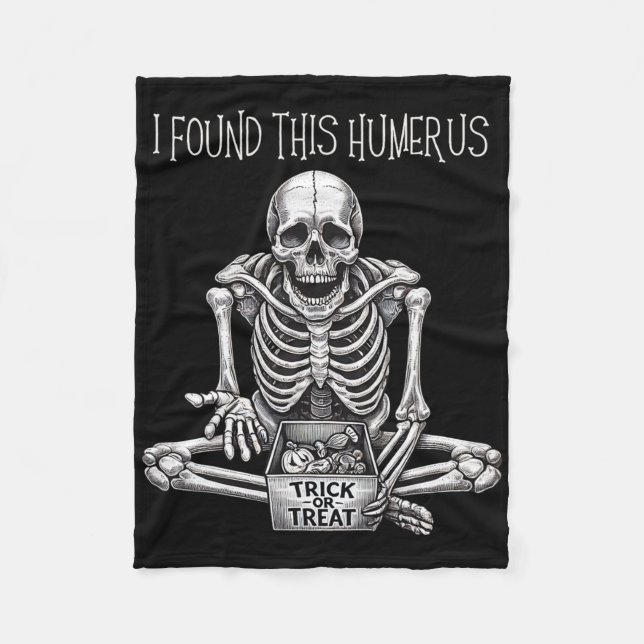 Funny Halloween Geschenke Skeleton fand ich diesen Fleecedecke (Vorderseite)