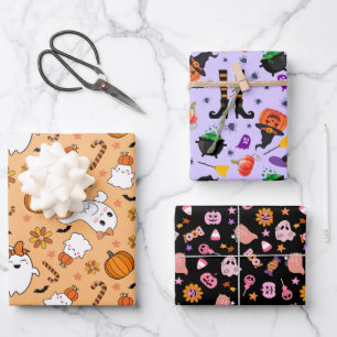 Funny Halloween Geschenkpapier Set