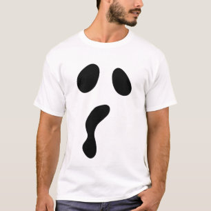 Funny Halloween Gesichtsghost beängstigendes Boom- T-Shirt