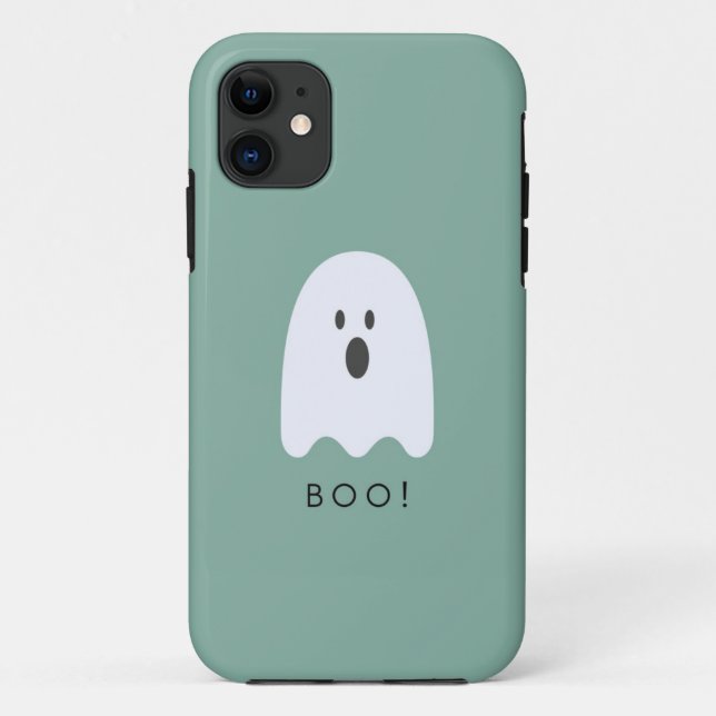Funny Halloween Ghost Boo Case-Mate iPhone Hülle (Rückseite)