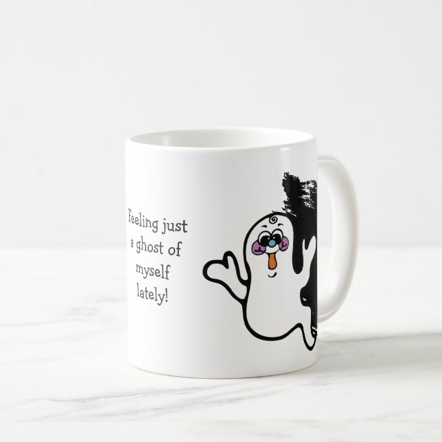 Funny Halloween Ghost der eigenen Tasse (VorderseiteRechts)