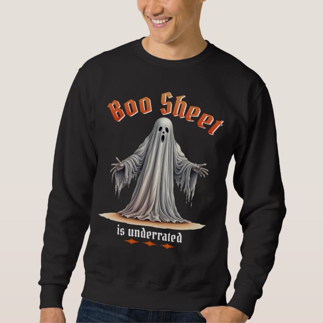 Funny Halloween Ghost Graphis mit Sarcastic Spaß Sweatshirt (Vorderseite)