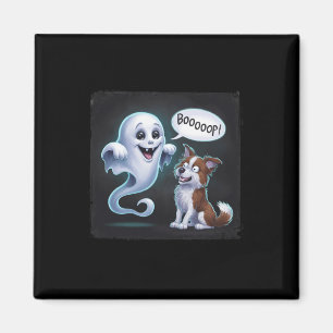Funny Halloween Ghost Husky Dog Boop Albern Puppy Magnet