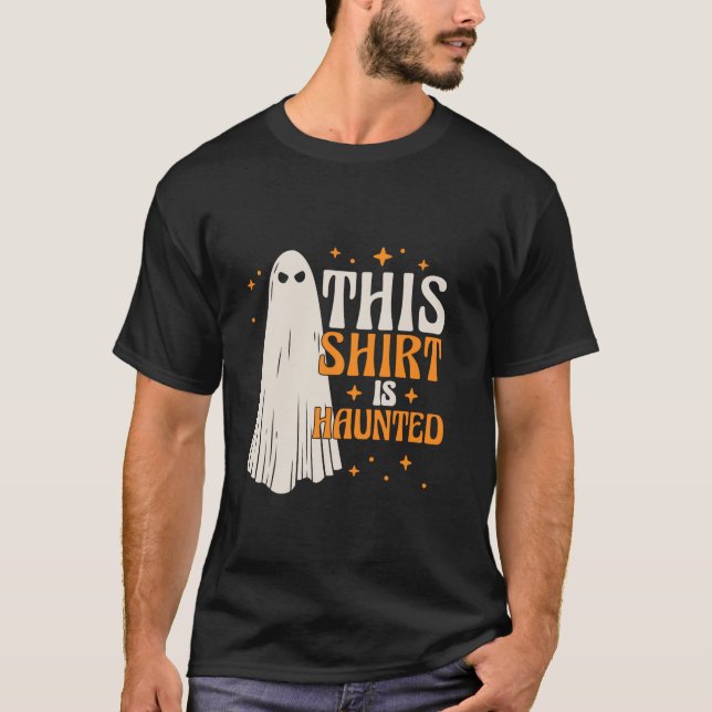 Funny Halloween Ghost Kids T Shirt (Vorderseite)