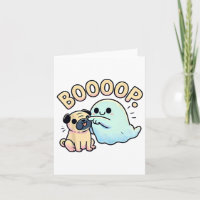 Funny Halloween Ghost Mops Boop Alberner Welpe Hum