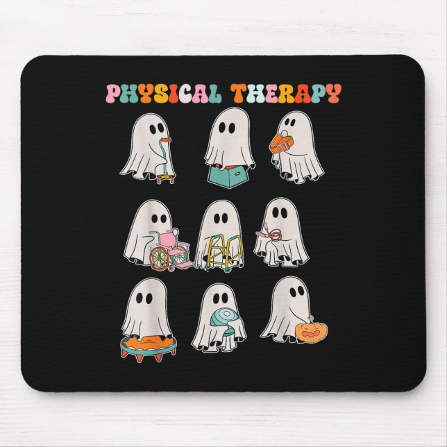 Funny Halloween Ghost Physical Therapy Pt Physical Mousepad (Vorne)