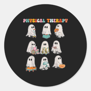 Funny Halloween Ghost Physical Therapy Pt Physical Runder Aufkleber