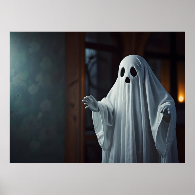Funny Halloween Ghost Poster (Vorne)