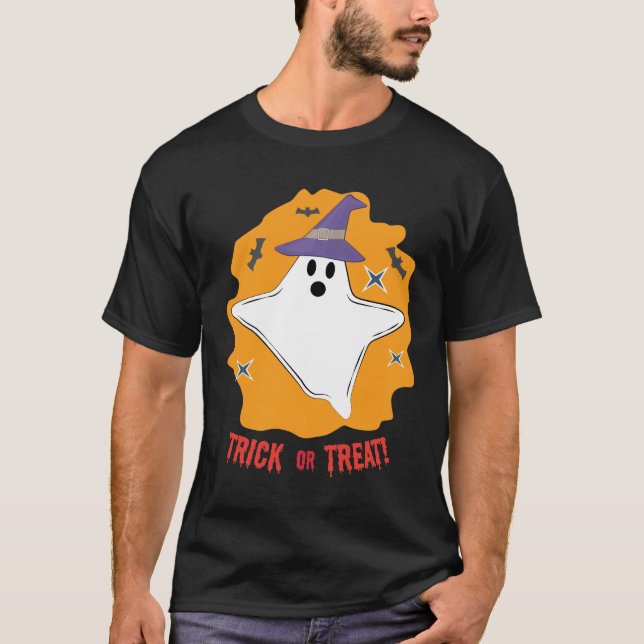 Funny Halloween Ghost T-Shirt (Vorderseite)