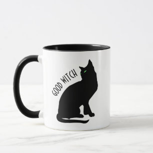 Funny Halloween Good Hexe Black Cat Tasse