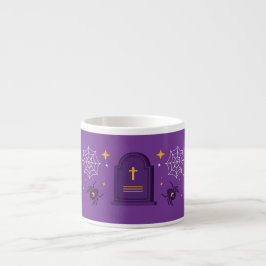 Funny Halloween Groovy Rip Espressotasse