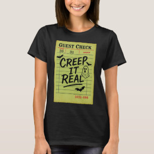 Funny Halloween Guest Karo Creep It Real Restuara T-Shirt