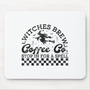 Funny Halloween Hexen Brew Coffee Co Stopp für ein Mousepad