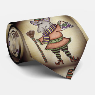 Funny Halloween Hippo Krawatte