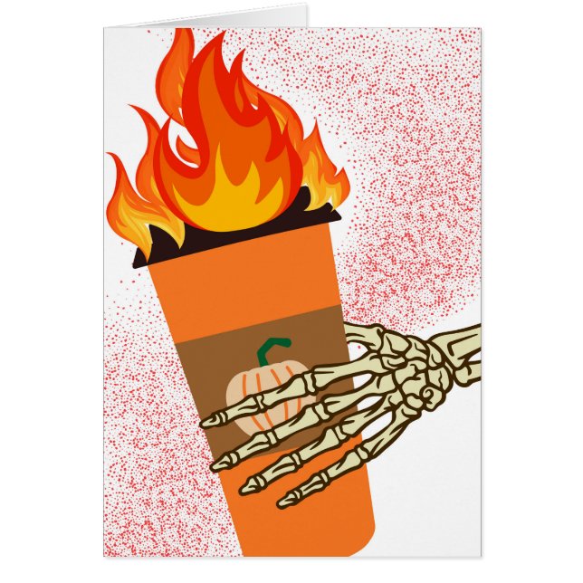 Funny Halloween Hot Pumpkin Spice Latte (Vorne)